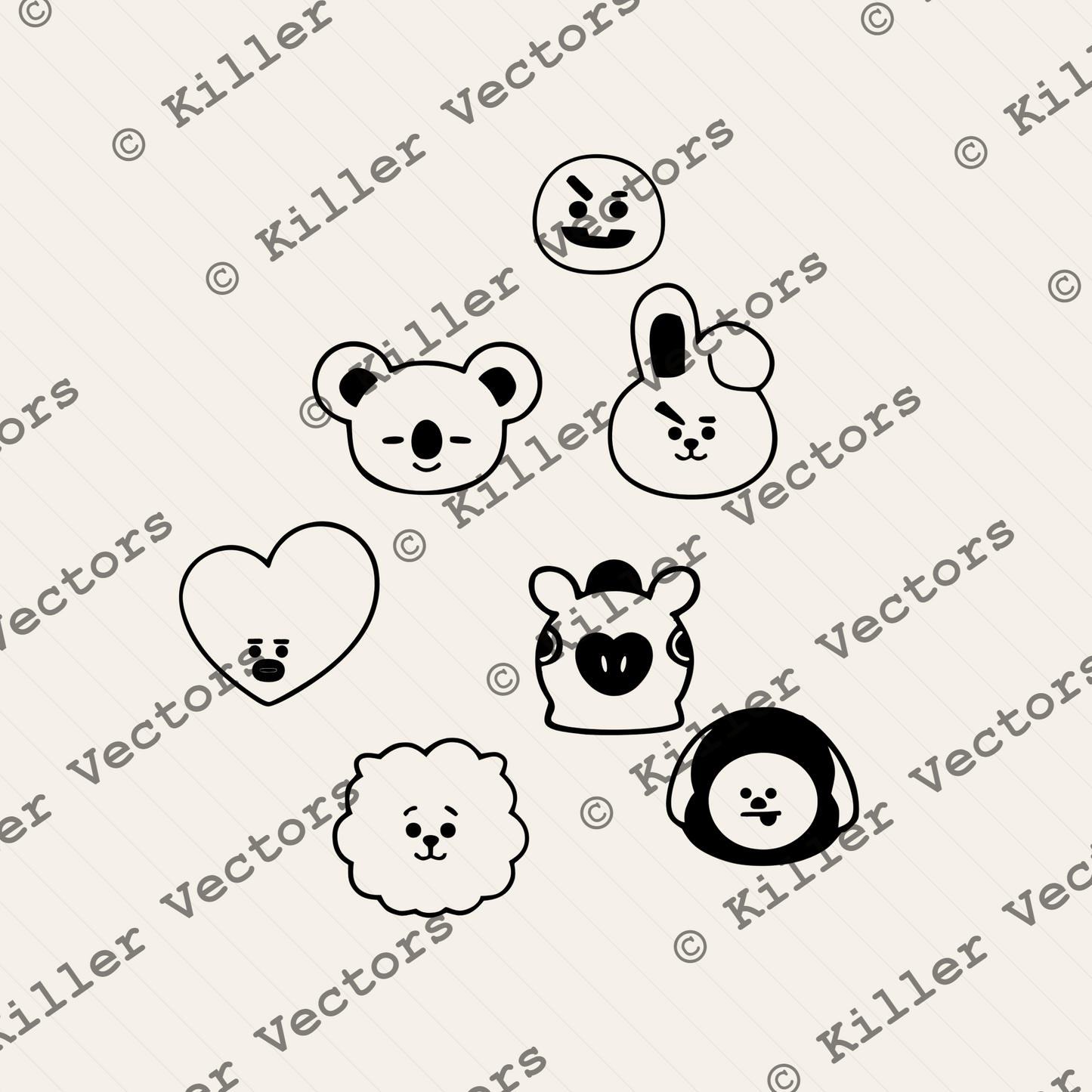 bt21 faces